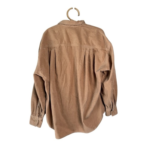 Levi’s Corduroy Remi Utility Button Down Oversized Jacket Shirt Iced Coffee - Picture 16 of 16